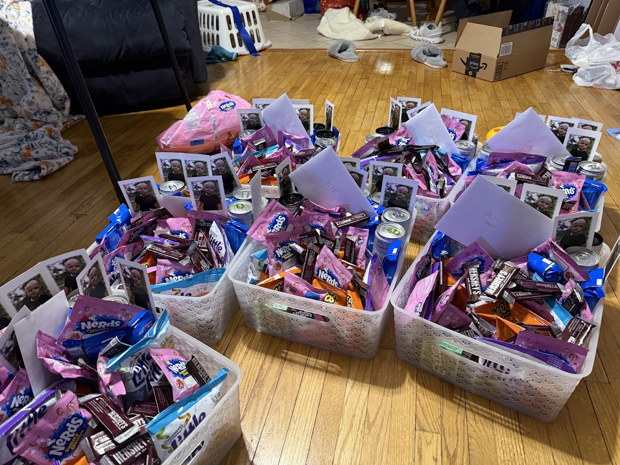 Goodie baskets loaded up